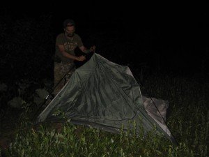 установка палатки