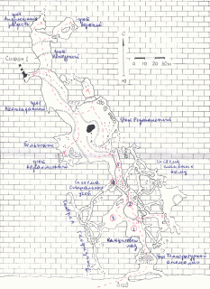 План пещеры Сухая Атя