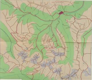 Карта - схема Архыза из путеводителя