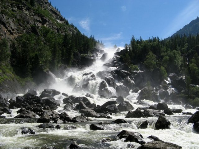 Водопад Учар, Алтай