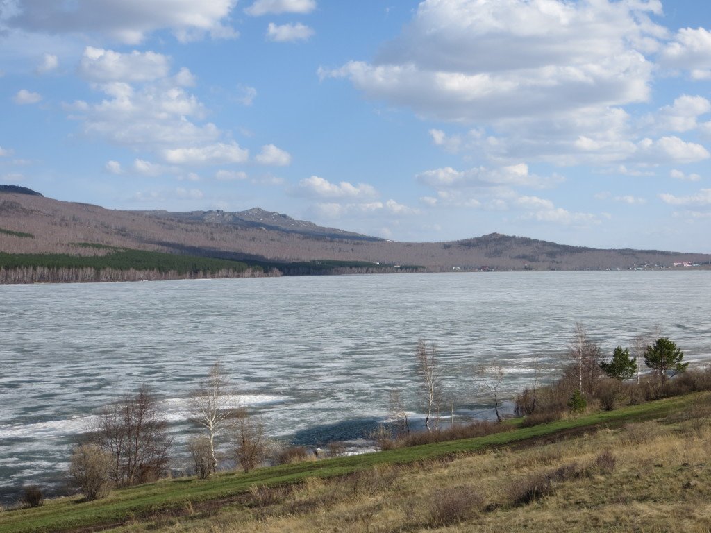 Озеро Талкас во льду