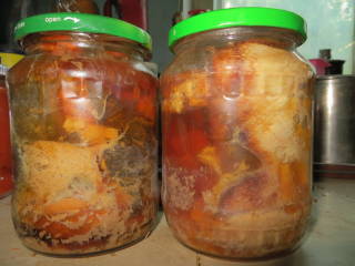 две банки кеты консервированной на запас